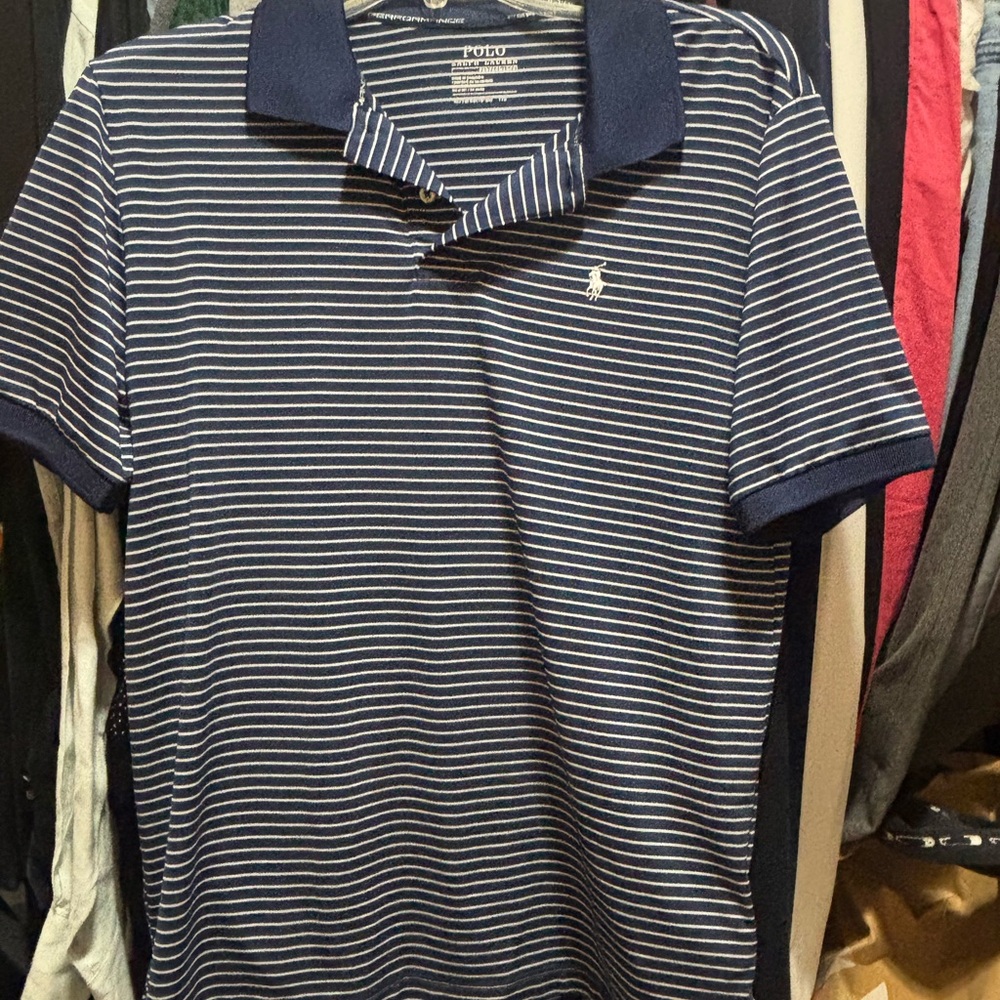 Polo by Ralph Lauren Navy Striped Men's Shirt